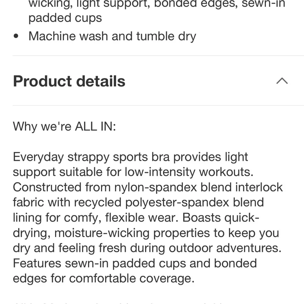 Sports bra light support XS - Picture 10 of 12